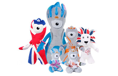 London 2012 6 Soft Toy Value Bundle