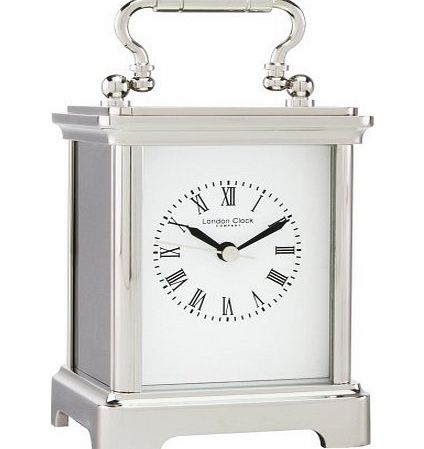 Solid Brass Silver Carriage Clock