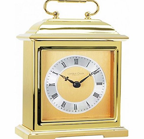 Solid Brass Heavy Metal Traditional Carriage Mantel / Mantle Clock by London Clock Company
