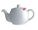 LONDON TEAPOT With Strainer White 2 Cup