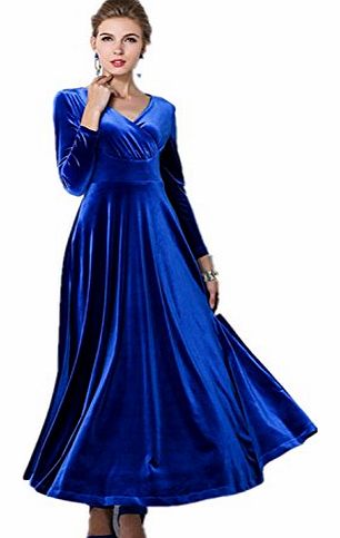 LondonProm Black Green Stunning Evening Dress Formal Party Concert Gown royal blue size 10