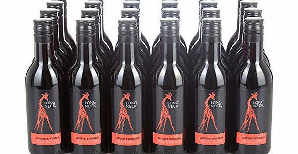 Long Neck Cabernet Sauvignon Red Wine 18.75cl Bottle - 24 Pack