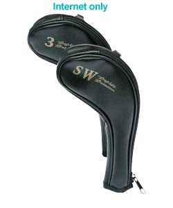 longridge Golf Longneck Zipped Iron Covers 3-SW - Black