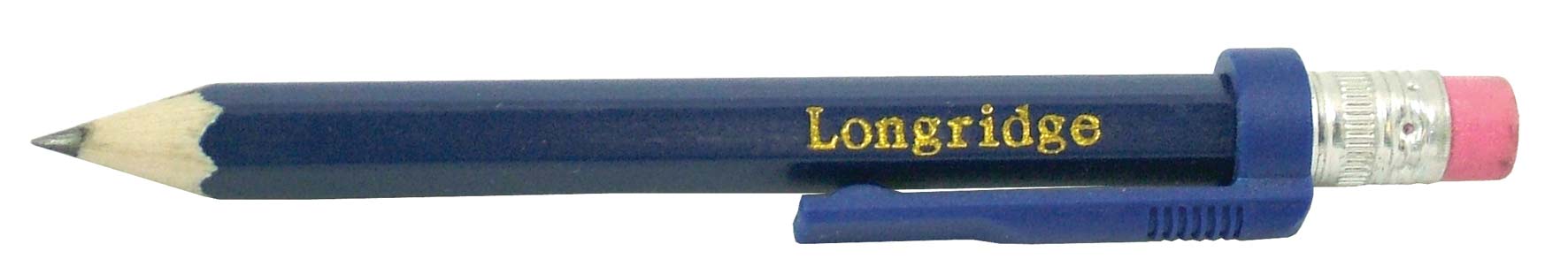 Longridge Golf Pencil With Eraser and Clip 5pk