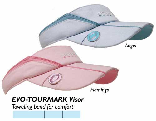 Longridge Ladies Evo - Clipmark Golf Visor. Colours: Flamingo , Angel