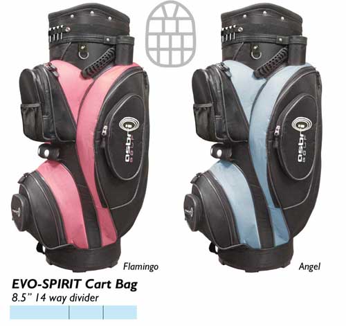 Longridge Ladies Evo - Spirit Golf Cart Bag Colours: Flamingo , Angel