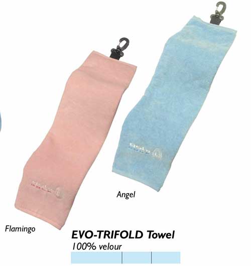 Longridge Ladies Evo - Trifold Golf Towel Colours: Flamingo , Angel