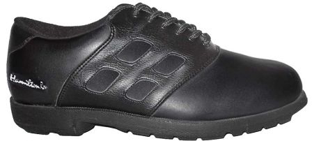 Longridge Leather Soft-Tred Black Golf Shoe