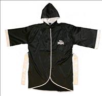 Lonsdale Boxing Gown - BLACK/WHITE EXTRA LARGE