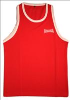 Lonsdale Club Vest Red/White - MEDIUM (L130-B/M)
