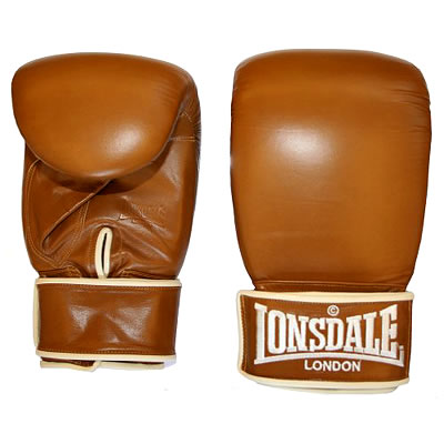 Lonsdale L200 - Authentic Leather Bag Mitts (L200/M Medium)