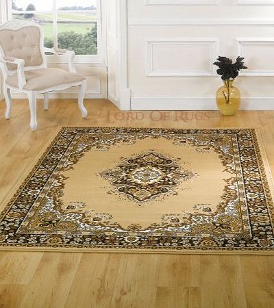 Lord of Rugs Very Large Traditional Beige Rug Carpet 280 x 365 cm (92`` x 12)