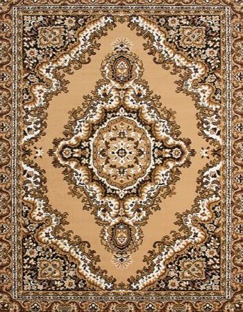 Lord of Rugs XLarge Oriental Traditional Beige Brown Area Rug in 240 x 330 cm (8 x 1010) Carpet
