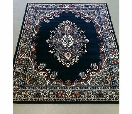 Lord of Rugs XXLarge Traditional Classic Design Navy Rug in 180 x 250 cm (511 x 82) Carpet