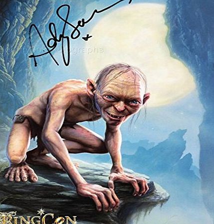 Lord of the Rings ANDY SERKIS as Gollum - The Lord Of The Rings GENUINE AUTOGRAPH