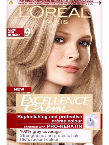 LOreal Excellence Permanent Hair Colour 9.1 Light Ash Blonde