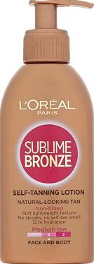 Loreal, 2041[^]10009700 LOral Paris Sublime Bronze Self-Tanning Lotion