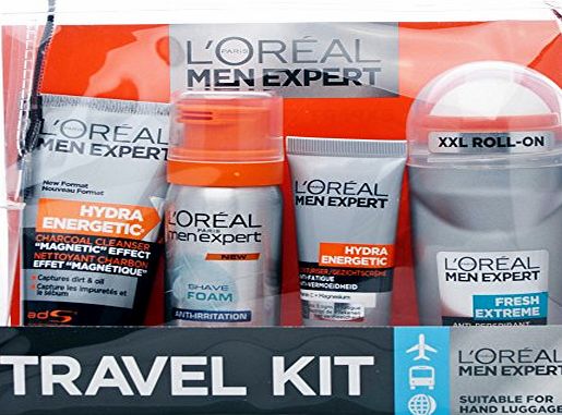 LOreal Men Expert by Paris 4 Piece Travel Kit Gift Set