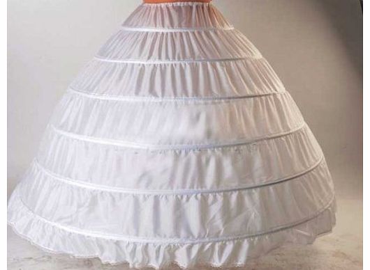 Lorembelle Extra Large White Wedding Bridal 6 hoop Underskirt Crinoline UK Petticoat