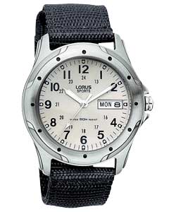 lorus Gents Military Style Strap Watch