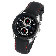 Mens Leather Sports Watch