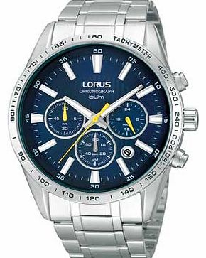 Lorus Mens Stainless Steel Chronograph Watch