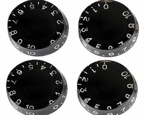 4pcs Speed Control Knobs Black for Gibson Les Paul Replacement Electric Guitar Parts