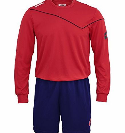 Boys Football Sports Kit Long Sleeve Sigma (Full Kit Shirt & Shorts) (SB) (Navy)