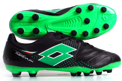 Lotto Fuerzapura IV 300 FG Football Boots Black/Green