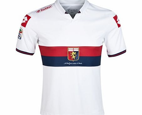 Genoa Away Shirt 2014/15 - White/ Red R4300