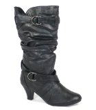 Garage Shoes - Bungle - Womens Calf Length Boot - Black Size 7 UK