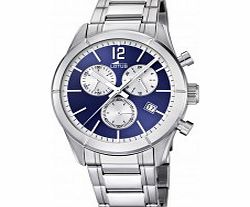 Lotus Mens Blue and Silver Chronograph Watch