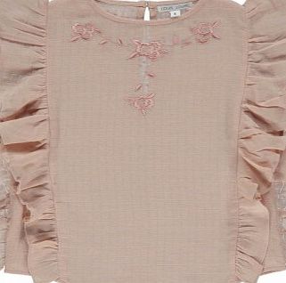 Louis Louise Clara Embroidered Blouse Pale pink `2 years,4