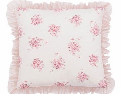 Louis Louise Flowers frills cushion cover Pink `One size