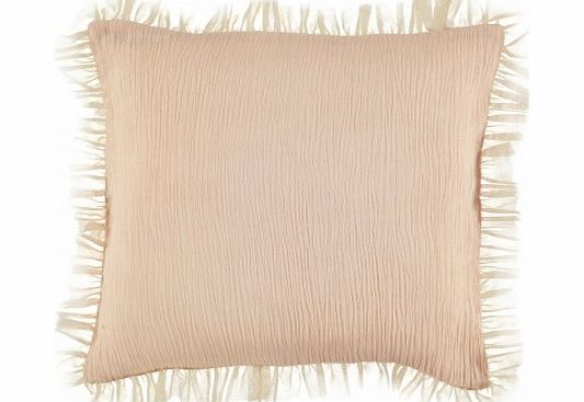 Louis Louise Thea cotton crepe cushion case - pale pink `One