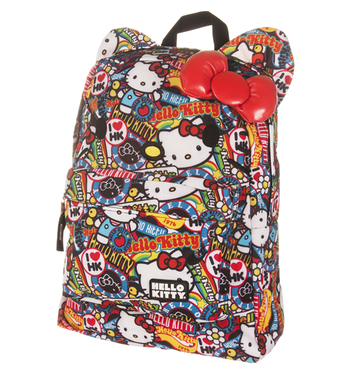 Loungefly Hello Kitty Sticker Print Backpack from Loungefly