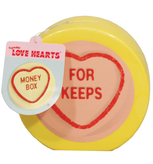 Hearts For Keeps Ceramic Money Box