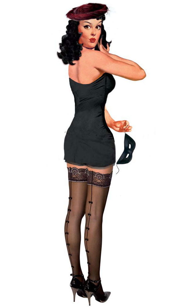Grisbie Back Seamed Hold-Ups by Love Me