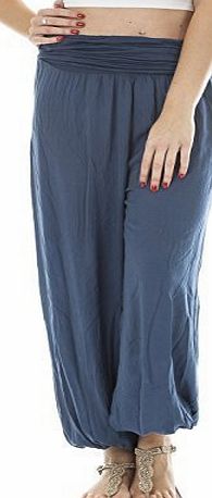Love My Fashions Womens Italian Baggy Flowy Stretchy Harem Trousers One Size