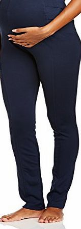 Love2Wait Womens Elastic Skinny Maternity Trousers, Blue (Navy), Size 6 (Manufacturer Size:28)