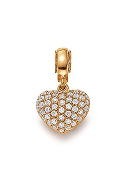Lovelink Rose Gold Cubic Zirconia Heart Click