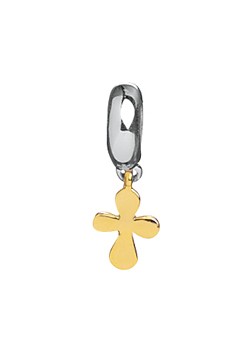 Lovelinks Silver and 14ct Gold Cross Drop