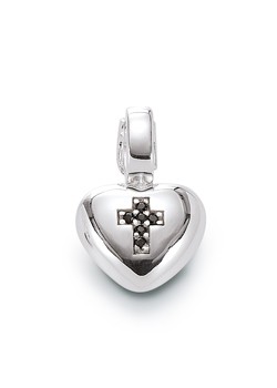 Silver Cross Heart Click Link 1182061-71