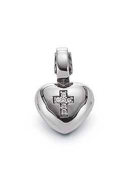 Silver Cross Heart Click Link 2182060-75