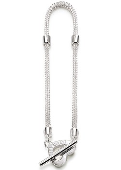 Lovelinks Silver Necklace with Heart T-Bar