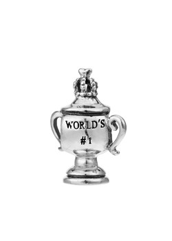 Silver Worlds No. 1 Cup Charm