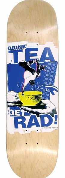 Lovenskate Drink Tea Get Rad Skateboard Deck -