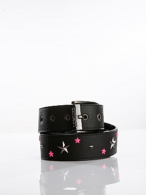 Lowlife Fallen Textured Black With Flouro Pink/Black Oxi Studs