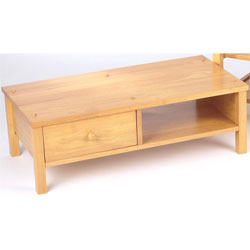 LPD - Beech Finish Chest/Coffee Table with Drawer