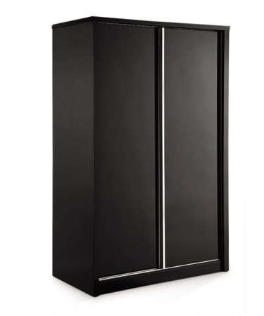 LPD Furniture Novello 2 Door Sliding Wardrobe - Black